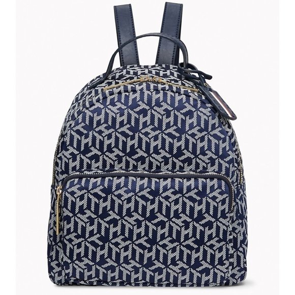 Tommy Hilfiger Handbags - Tommy Hilfiger Julia Logo Jacquard Dome Backpack